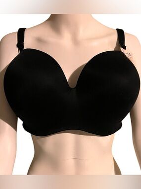 Victoria's Secret Bra 44DD Body by Victoria Strapless Lined Underwire Black
